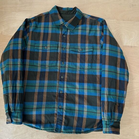 Cotopaxi Shirt Jacket Medium Multicolor Checkered Reversible Lined Workwear - Picture 12 of 12